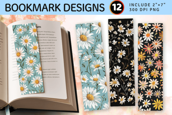 Daisy Embroidery Flowers PNG Bookmark Review
