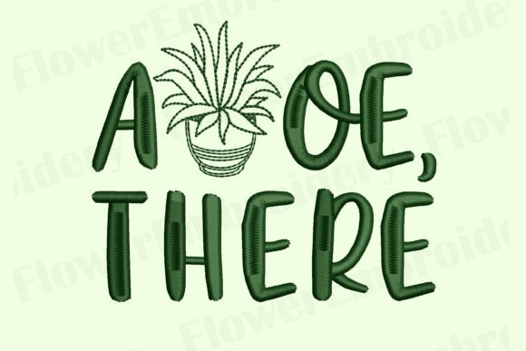 Evaluating Aloe There Machine Embroidery Design for Etsy Shops