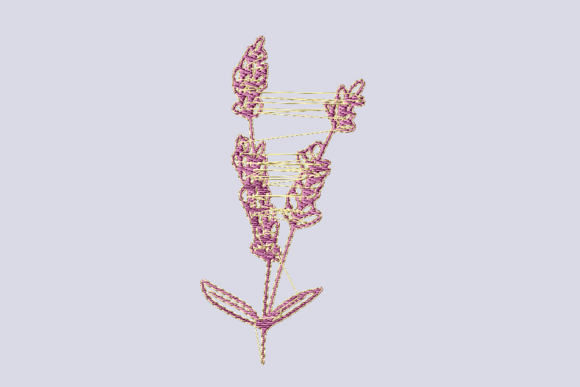 Lavender Flower: A Designer’s Review for Vintage Embroidery