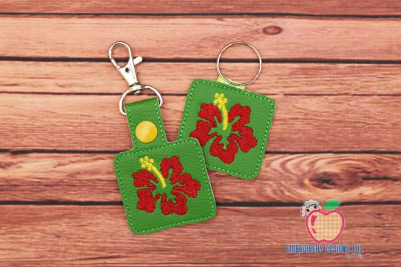 Review: Beautiful Hibiscus ITH Key Fob Pattern