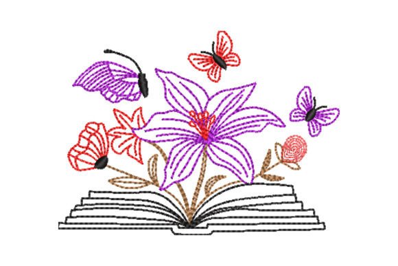 Review: Book with Flower Embroidery Design