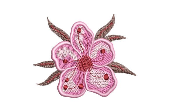 Review: Single Sakura Flower Embroidery Design